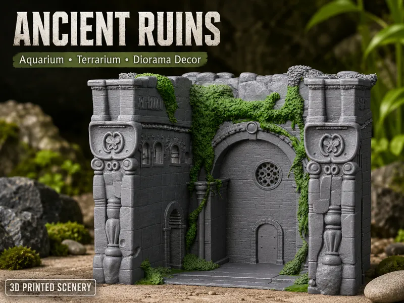 Ancient Ruins Aquarium & Terrarium Decoration