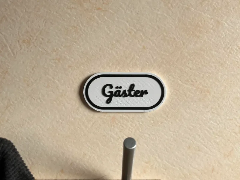 Gäst handduksskylt