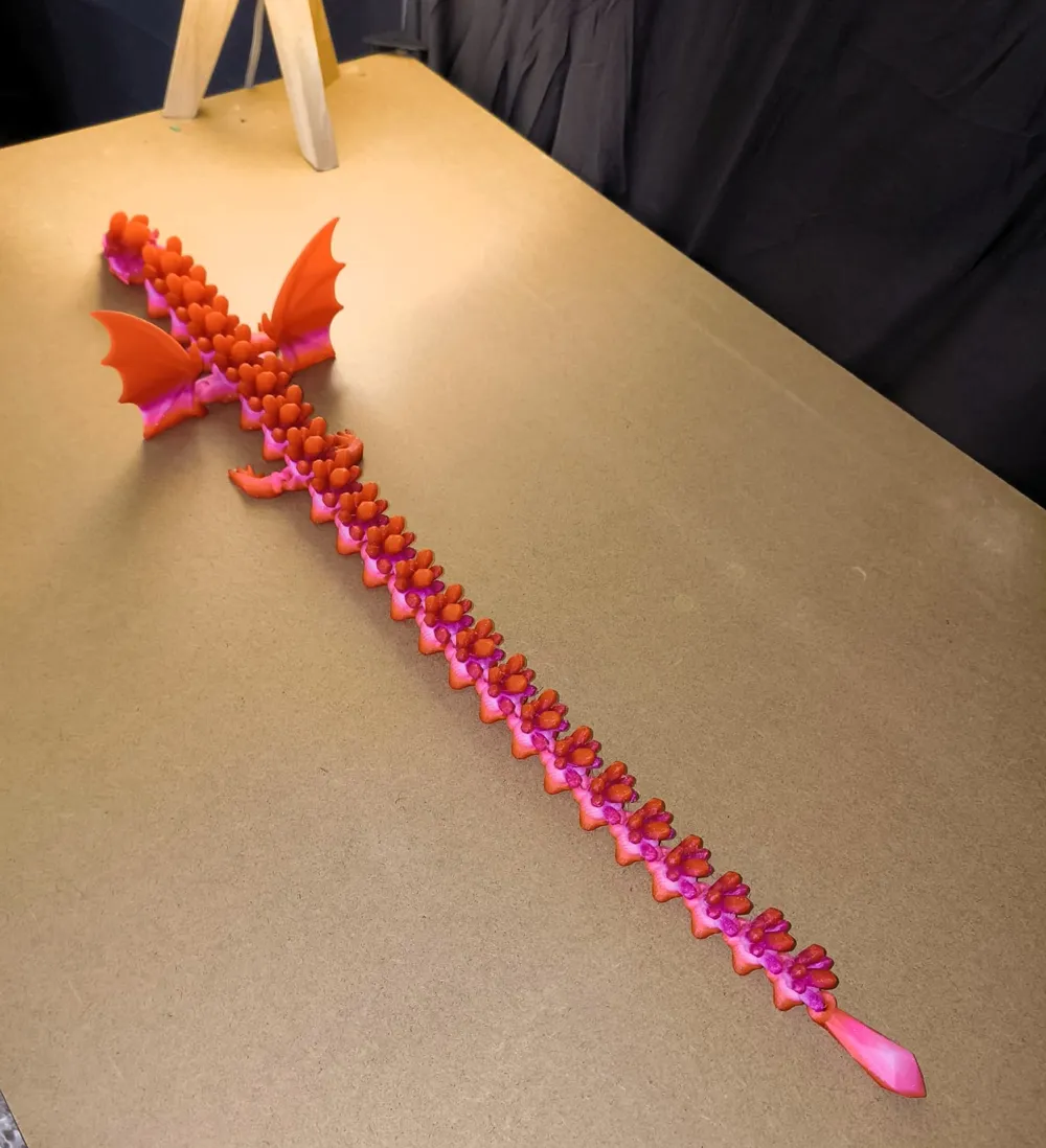 Articulated Crystal dragon - Free 3D Print Model - MakerWorld