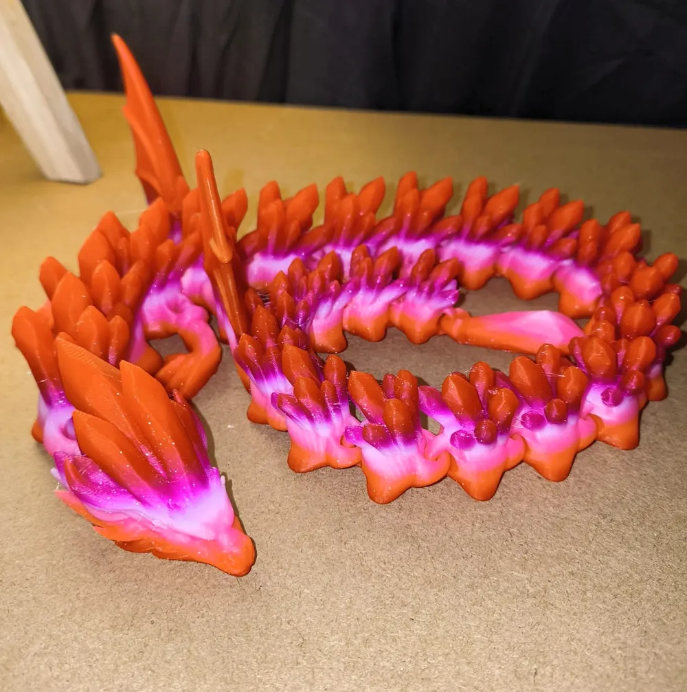 Articulated Crystal dragon - Free 3D Print Model - MakerWorld