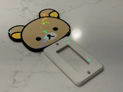 Cute Bear Rocker Switch Plate