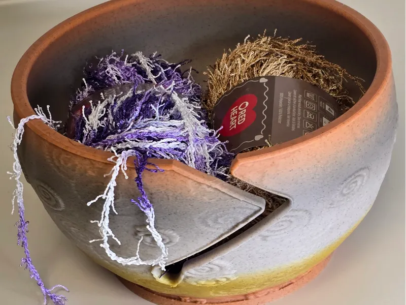 Ammonite Fossil Yarn Bowl