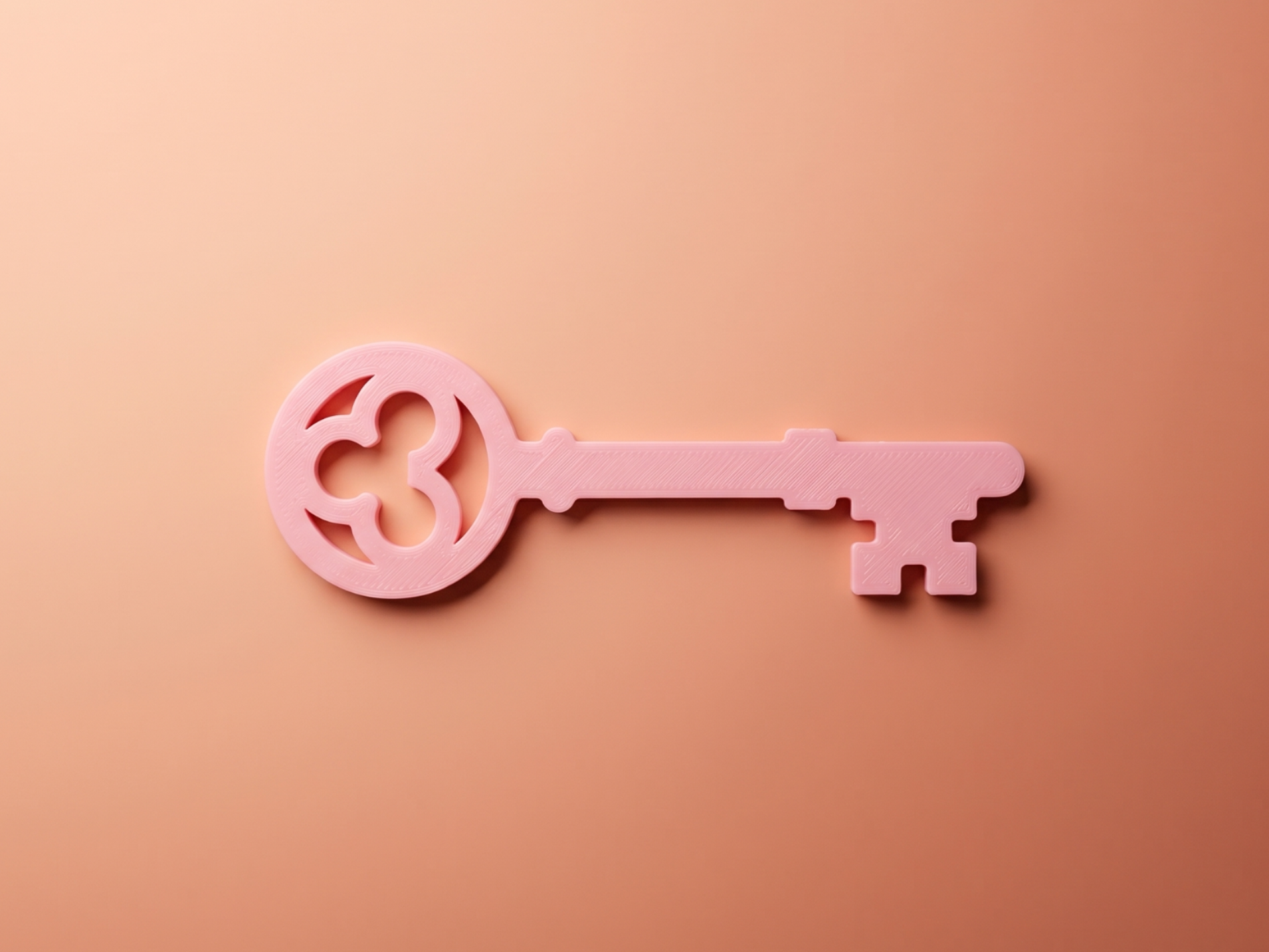 Ornate Vintage Skeleton Key - Decorative Wall Art