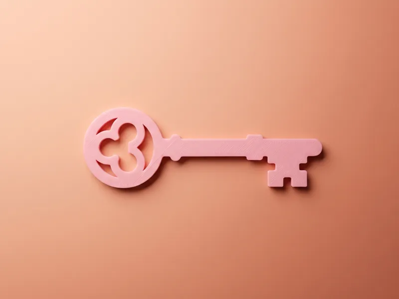 Ornate Vintage Skeleton Key - Decorative Wall Art