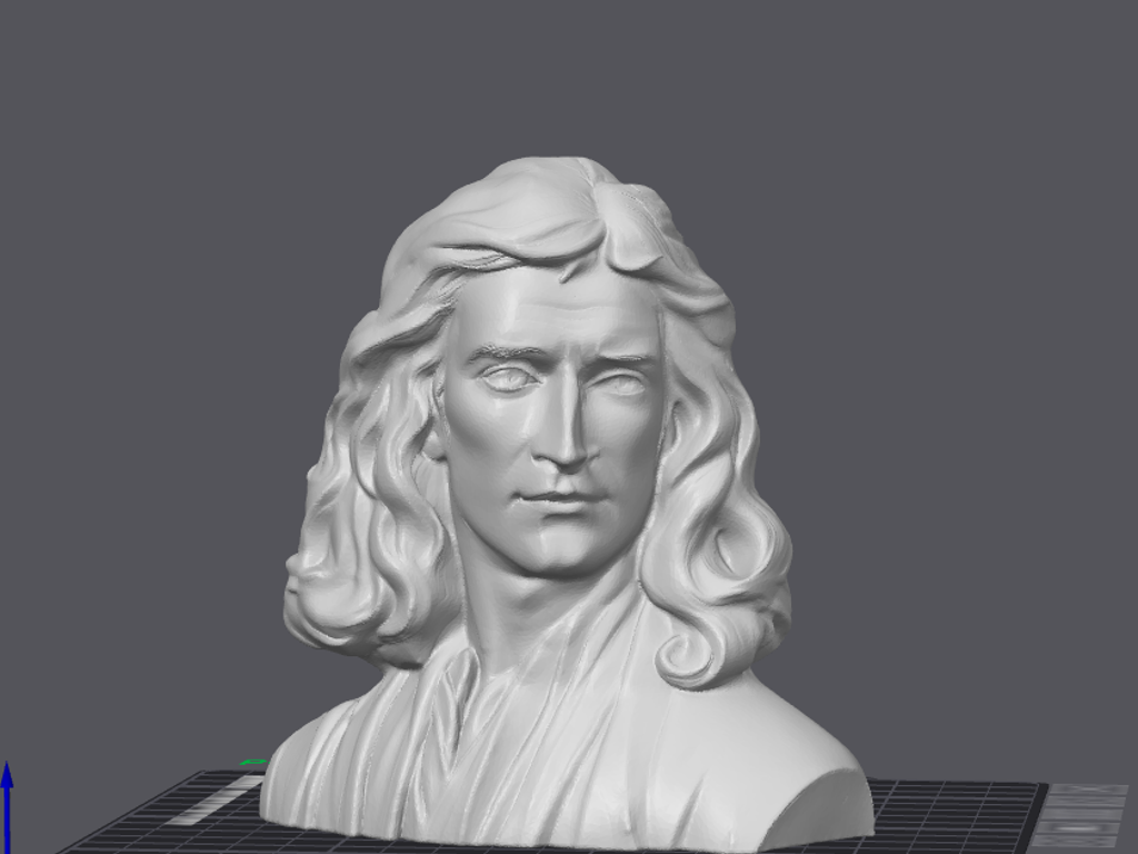 Sir Isaac Newton Highest Detail Statue by ERGamer 