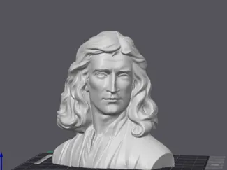 Sir Isaac Newton Highest Detail Statue by ERGamer