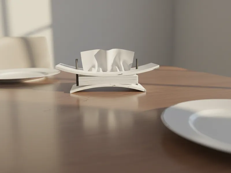 Tissue clamp. Napkins clamp