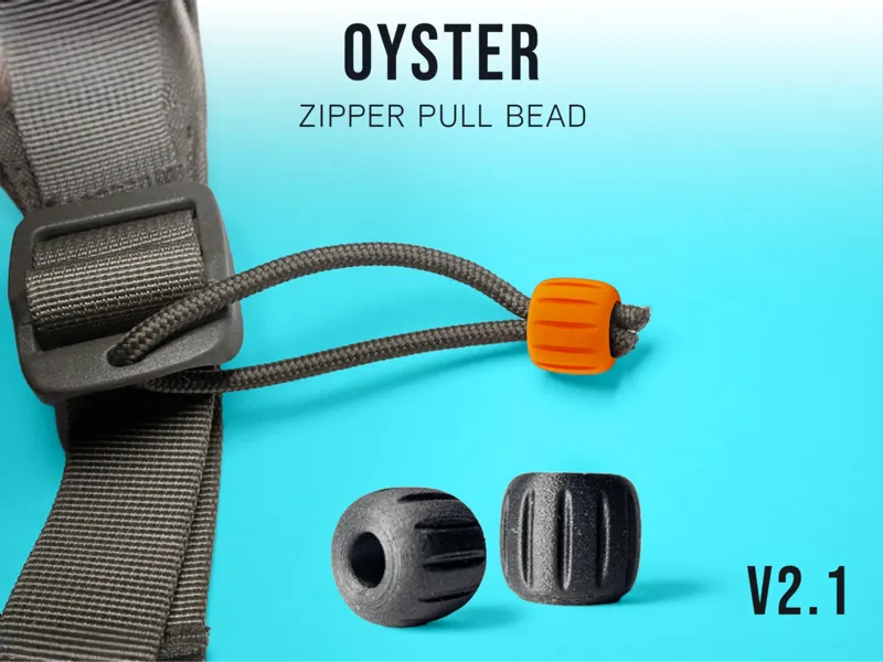 Pull Bead Oyster (Zipper Pull)