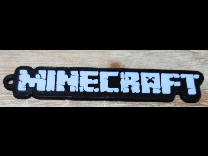 Block Building Game Keychain