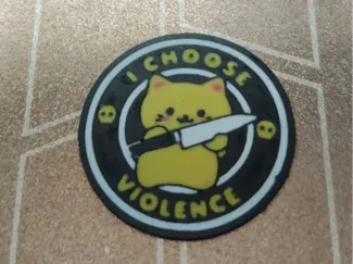 I choose violence cat patch