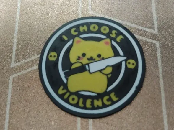 I choose violence cat patch