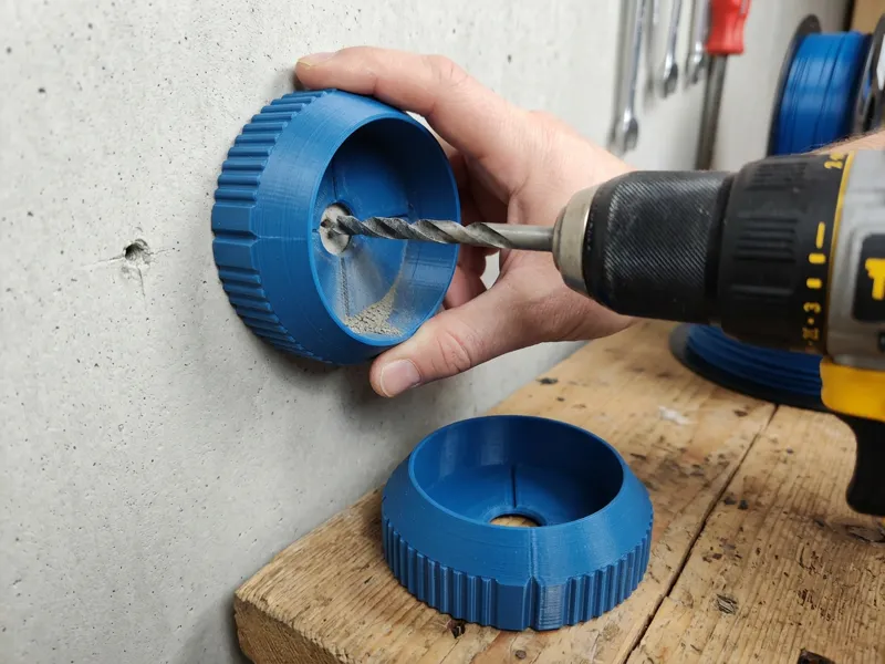 Bohrstaubfänger in zwei Größen für die Werkstatt