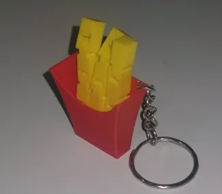 Fries, Fast food keychain flexi, articulated