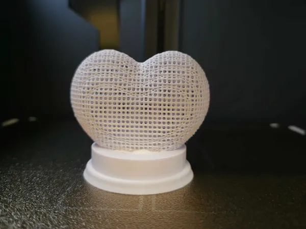 Lampe en forme de cœur