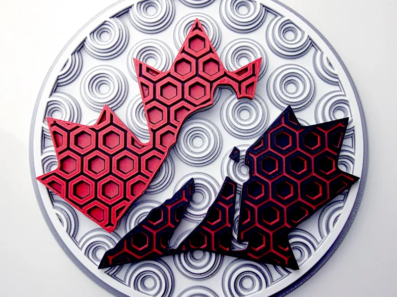 Canadian Olympic Hockey Dimensional Mosaic