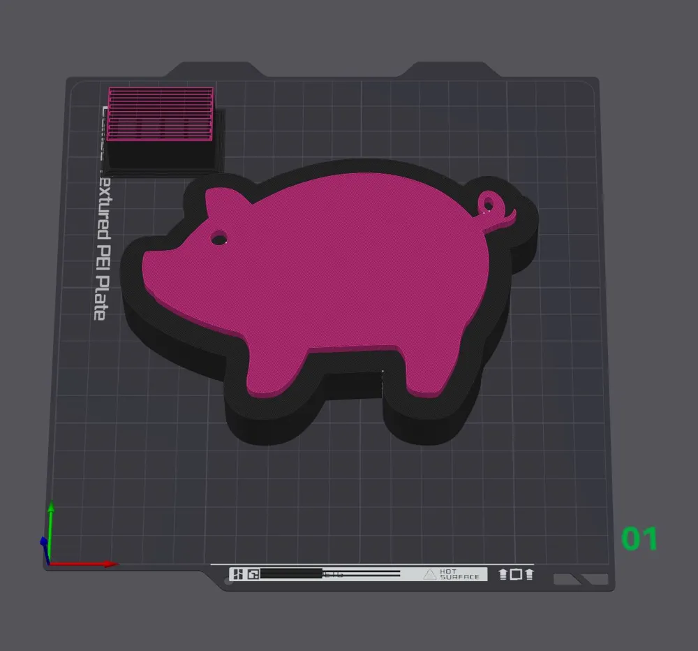 New Year's Eve 2025 Lucky Pig Table Decoration by fesch1987 MakerWorld