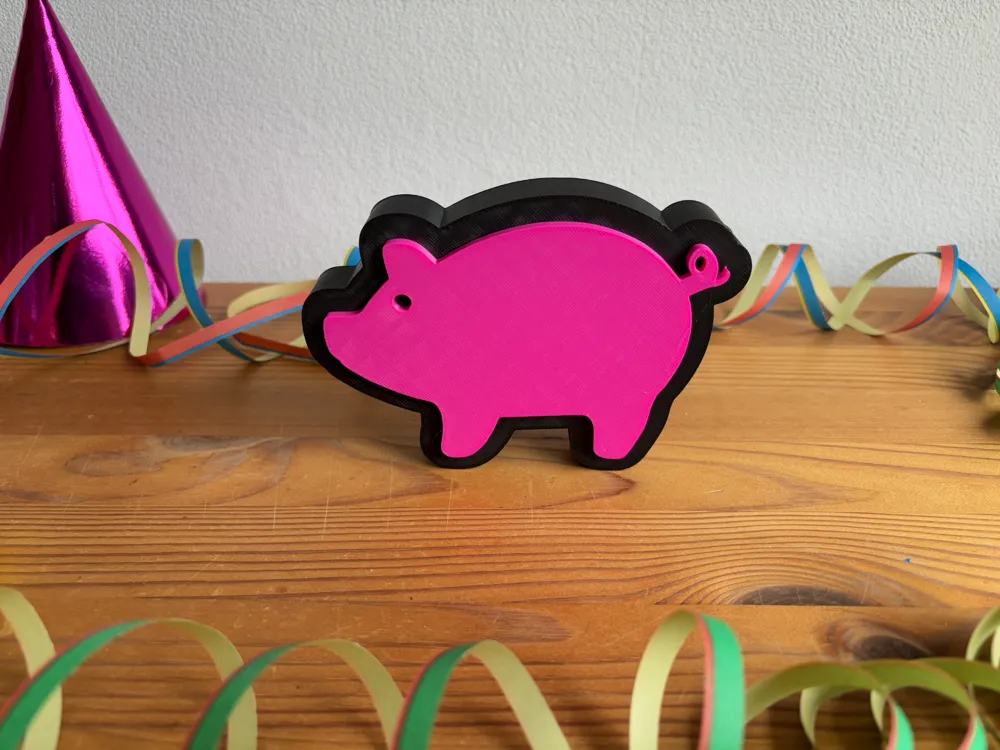 New Year's Eve 2025 Lucky Pig Table Decoration by fesch1987 MakerWorld