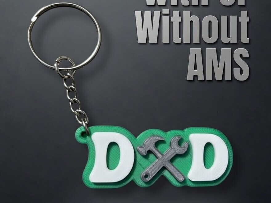 Best DAD Ever Keychain Father's day Gift W/WOAMS