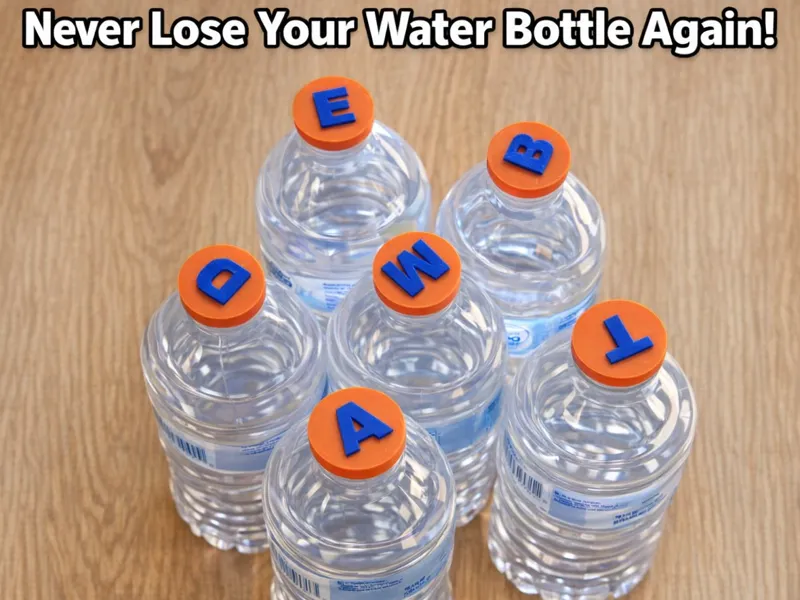Custom Initial Water Bottle Topper