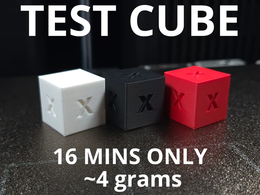 Simple Test Cube with Axis Test - Free 3D Print Model - MakerWorld