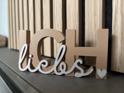 I Love It Lettering Modern Decor