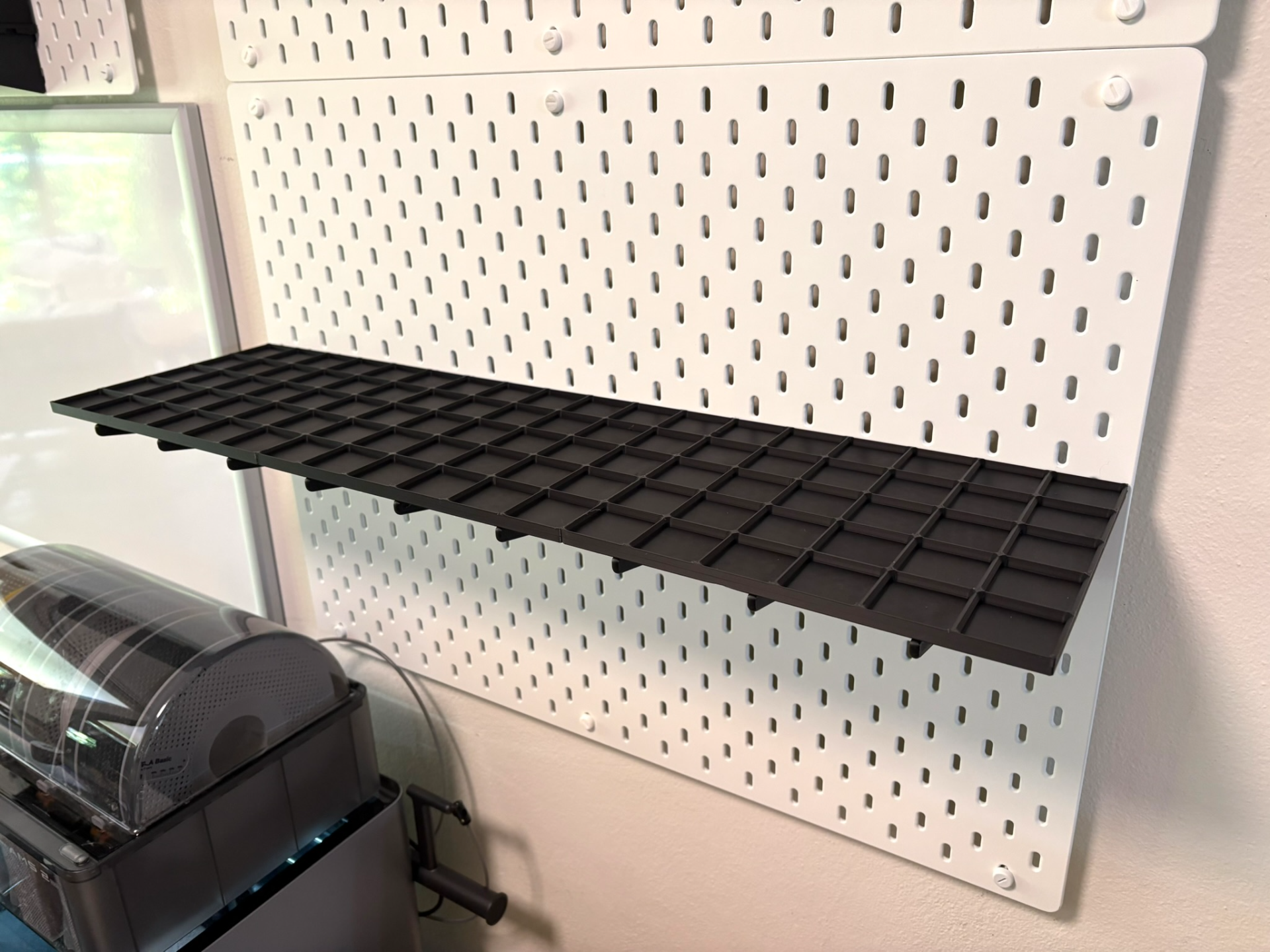 Large Gridfinity Shelf for SKÅDIS Pegboard