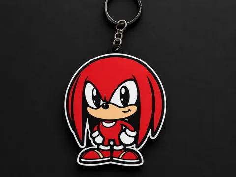 Llavero: Knuckles the Echidna keychain — referencia de MakerWorld