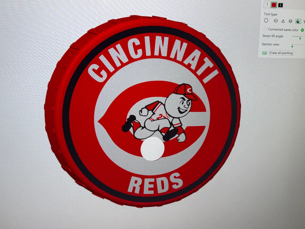 Cincinnati Reds Can Lid - Free 3D Print Model - MakerWorld