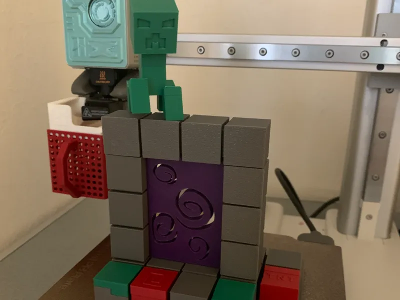 Nether Portal for Custom Minecraft Diorama
