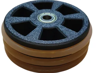 Roler with o-rings 60mm for woodworking