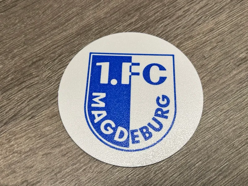 1. FC Magdeburg Untersetzer (weiß)