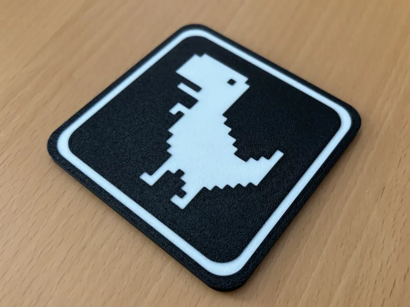 Chrome Dinosaur Game Coaster