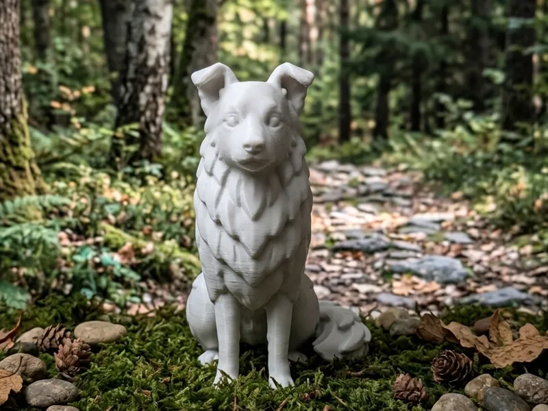 Border Collie Statue