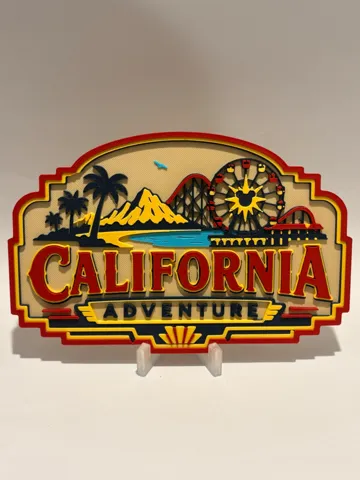 Letrero o emblema decorativo: Disney California Adventure Inspired Sign — vista de referencia 2