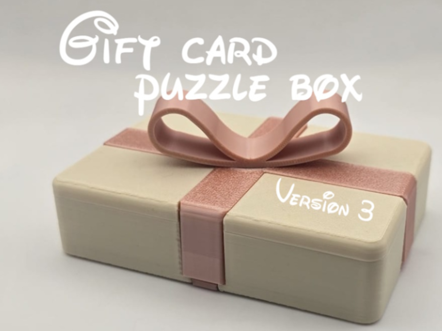 Prank Gift card Puzzle Box Version 3