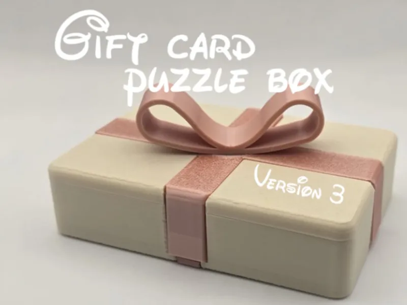 Prank Gift card Puzzle Box Version 3