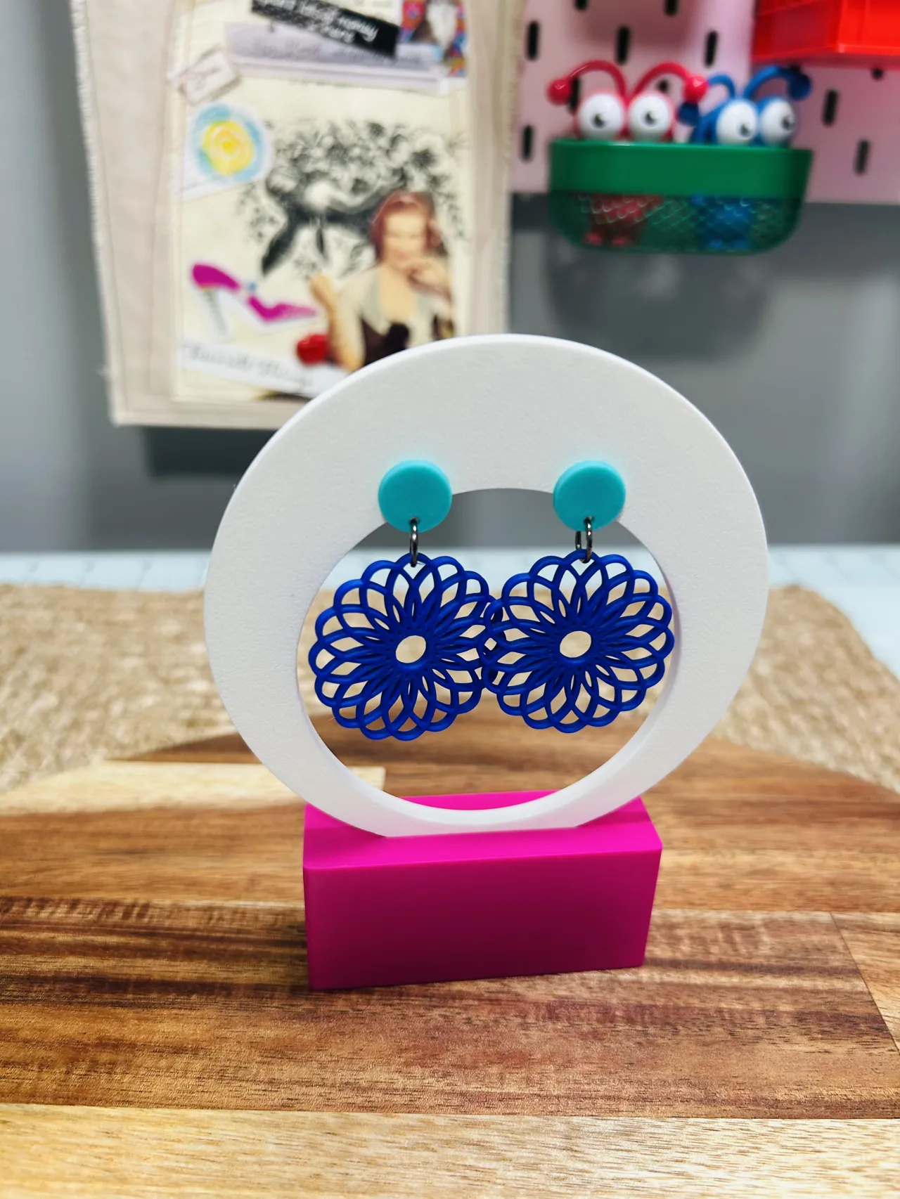 Mandala earrings view 4