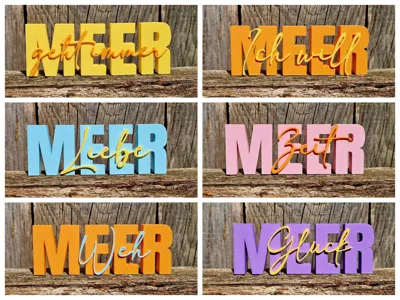 Sea Letterings 6 Variants *No AMS*