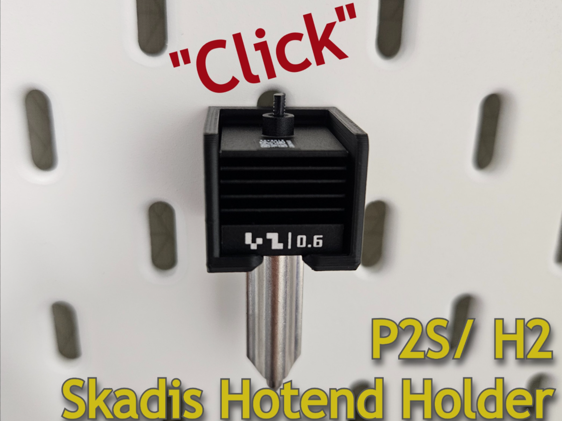 P2S/ H2 Hotend Holder for Skadis