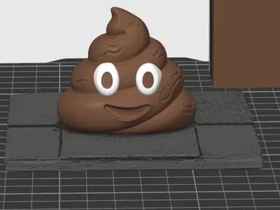 poop on a shingle