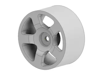 RC rim wheel 1/10 scale for drift or foam tire