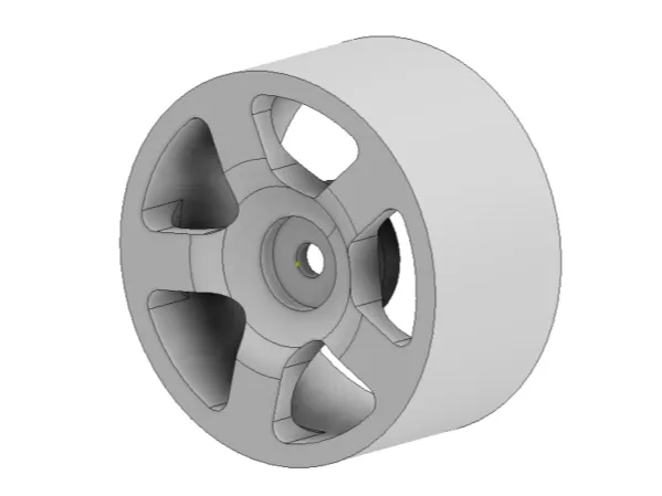 RC rim wheel 1/10 scale for drift or foam tire