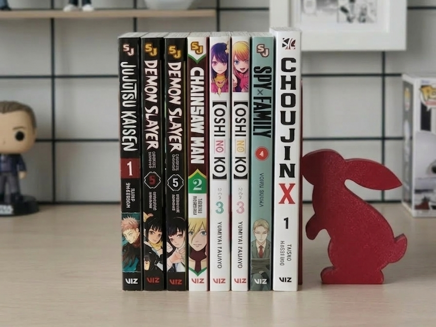 Minimalist RabbitBookend FermalibriConiglioModerno