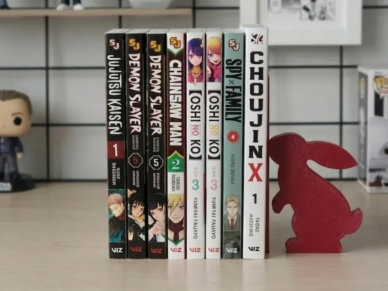 Minimalist RabbitBookend FermalibriConiglioModerno