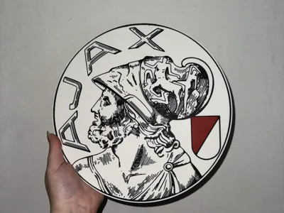 Ajax Logo wallart 25x25cm