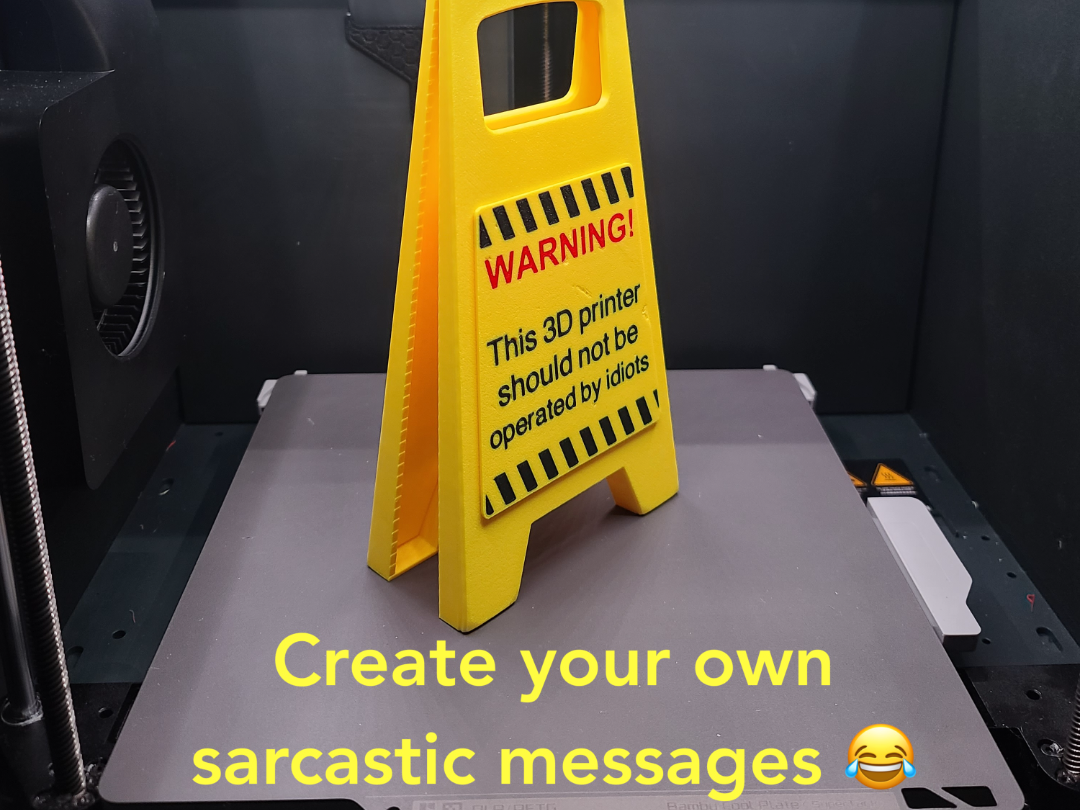 Folding Floor Sign