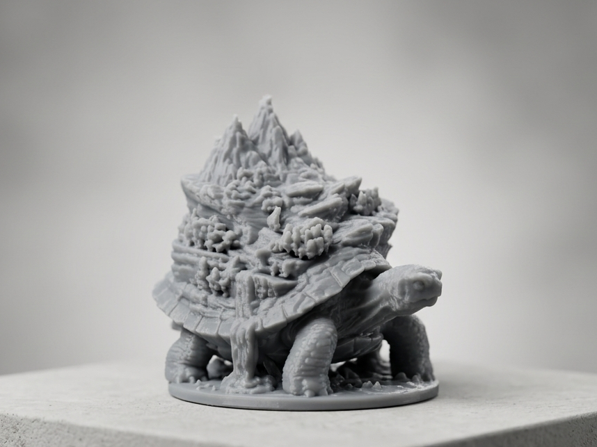 The World-Bearing Island Turtle Miniature