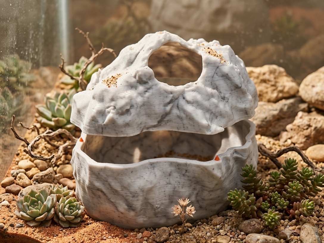 cachette, boîte à mue pour gecko, serpent, pogona