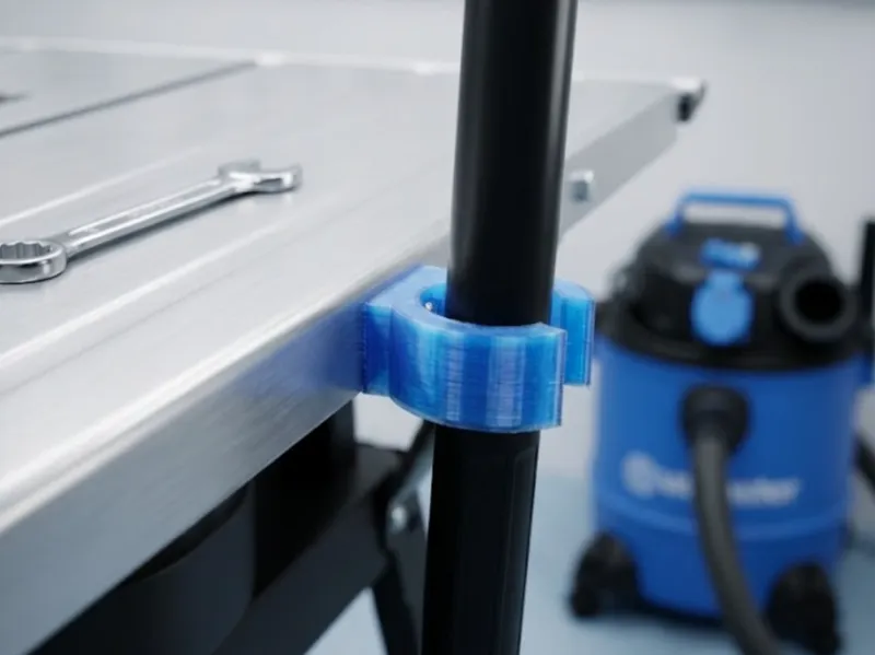 TPU Shop Vac / Hoover Pipe Holder for Workbench