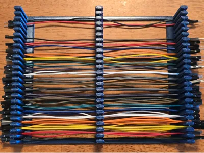 Large Breadboard Jumper Wire Organizer - 24 Slots